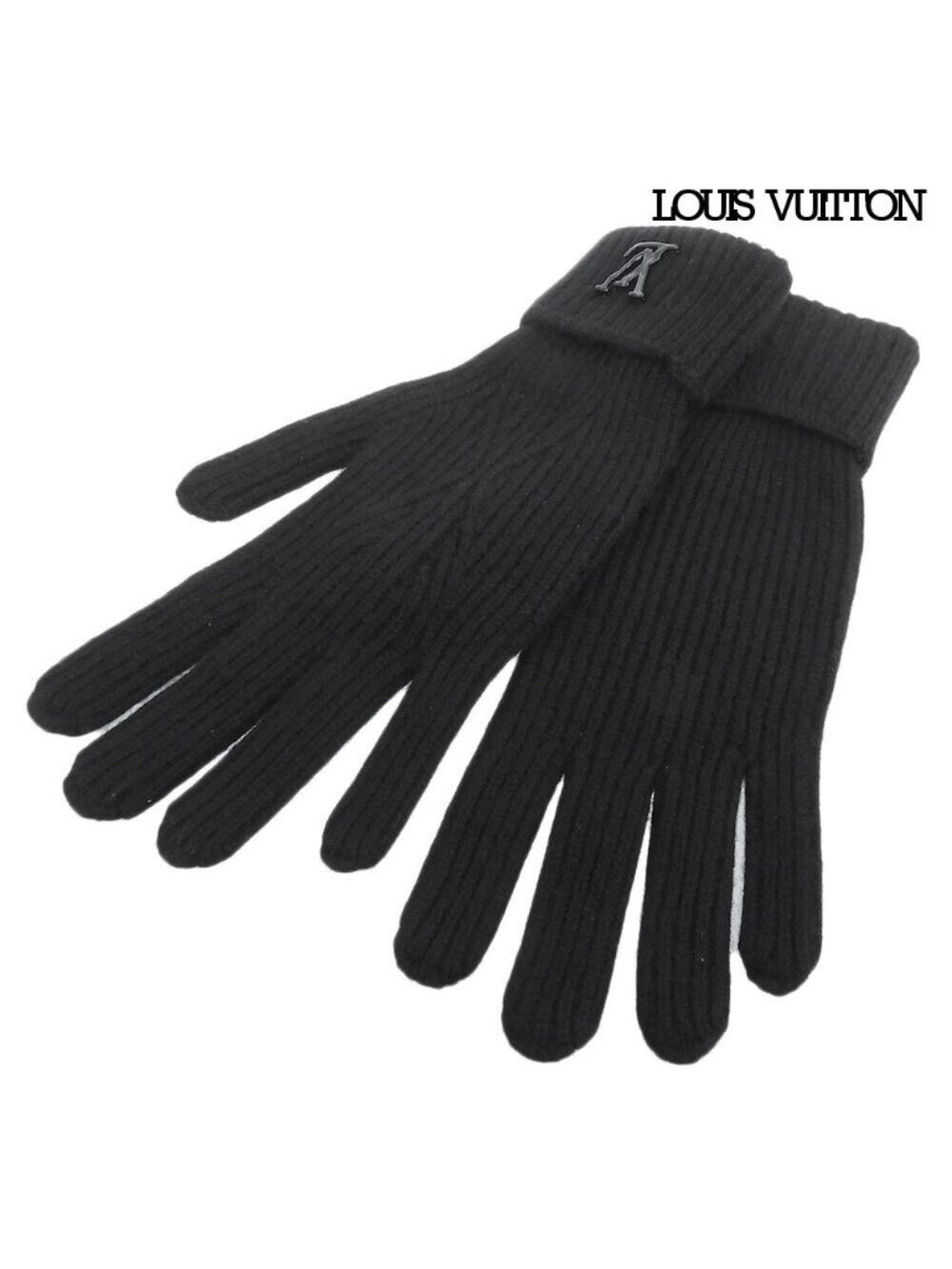 Louis Vuitton Gon LV Ahead Cashmere Gloves Black